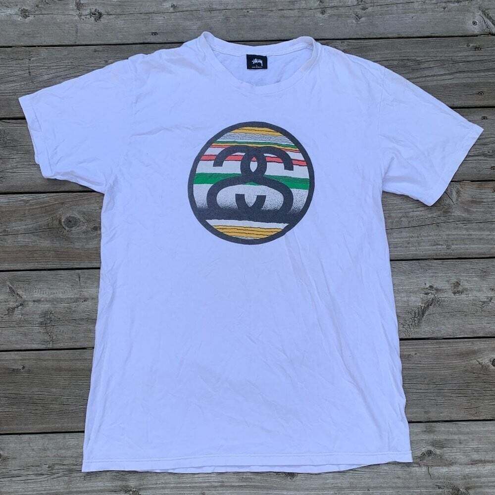 Vintage Stussy Tom Tom Link Tee Shirt Large